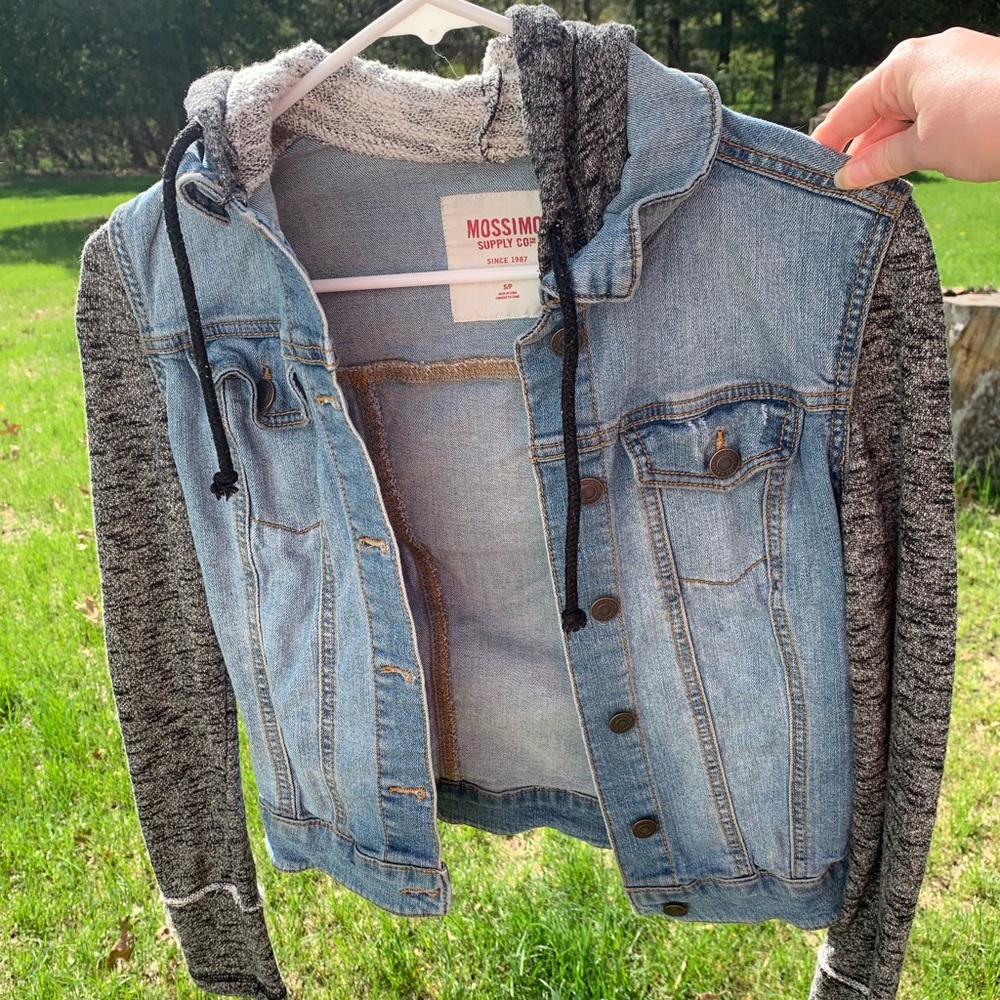 Jean and Sweatshirt Jacket - S